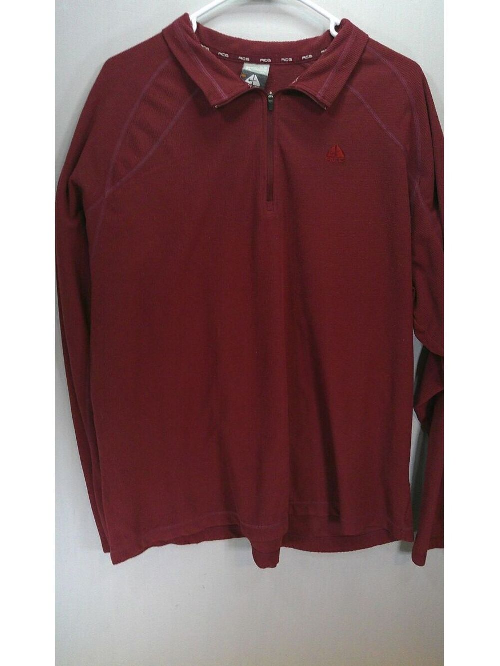 Nike ACG Men's Burgundy Long Sleeve Pullover Hoodie XL